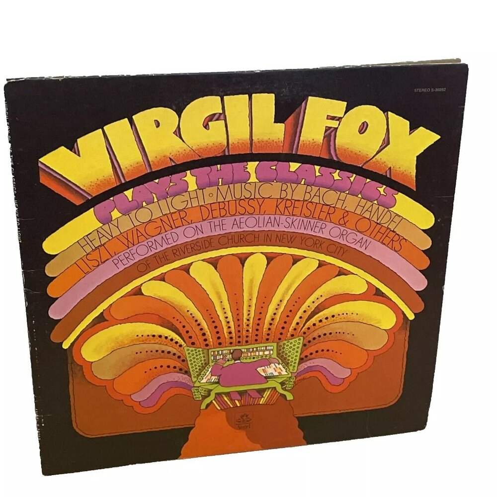 Virgil Fox Plays The Classics (Vinyl, 1972) Angel Records S-36052 VG+ LP Record